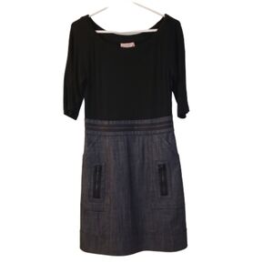 Phoebe Couture Zipper Waist Short Sleeve Dress